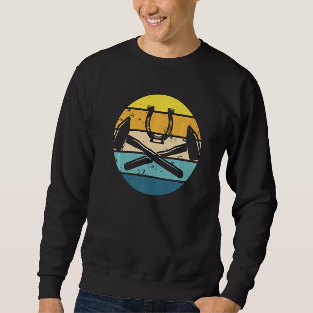Blacksmith  Forging Hammers Horseshoe Metal Smith Sweatshirt (Front)