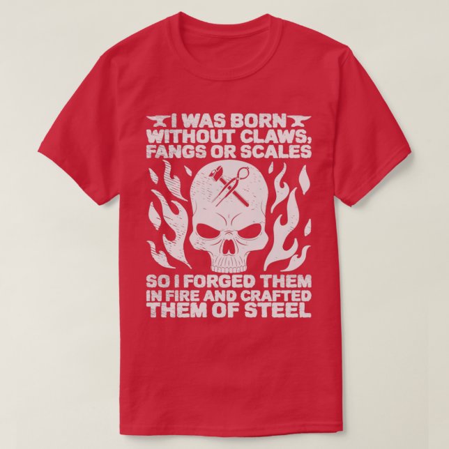 Blacksmith Forging Iron Sl Blacksmithing 4 T-Shirt (Design Front)