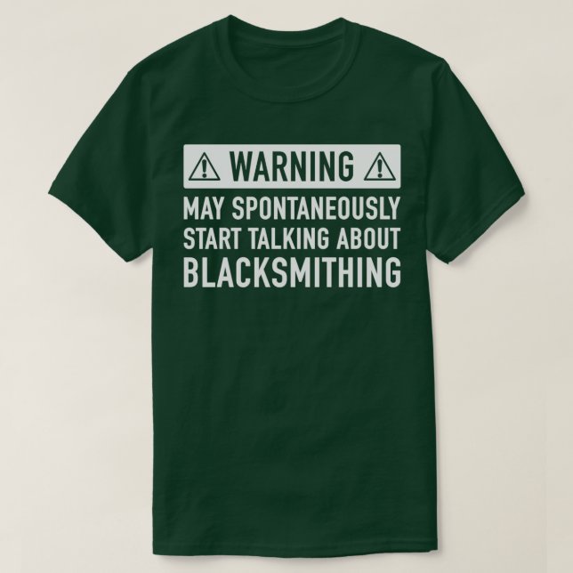 Blacksmith Funny Gift T-Shirt (Design Front)