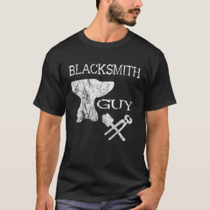 Blacksmith Guy Horses Hoof Blacksmith Boys Forges T-Shirt