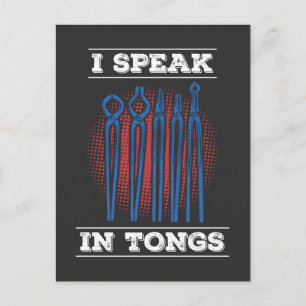 Blacksmith - I Speak In Tongs Postcard