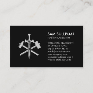 Blacksmith Iron Works Metal  Business Card