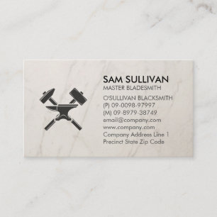 Blacksmith Iron Works Metal  Business Card