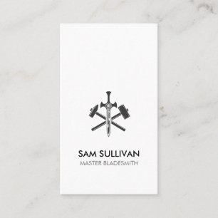 Blacksmith Iron Works Metal  Business Card