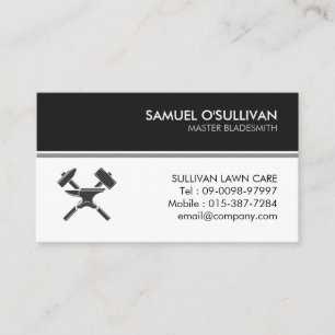 Blacksmith Iron Works Metal  Business Card