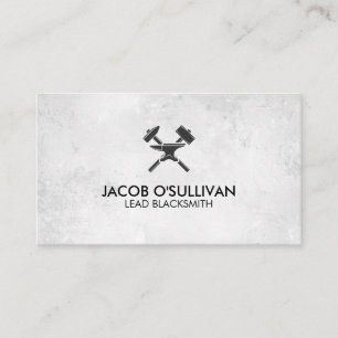 Blacksmith Iron Works Metal  Business Card