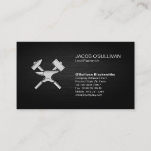 Blacksmith Iron Works Metal  Business Card