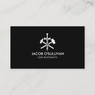 Blacksmith Iron Works Metal  Business Card