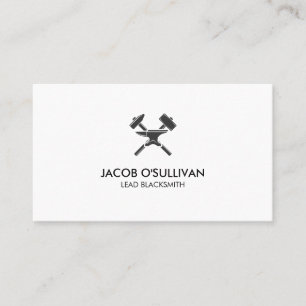 Blacksmith Iron Works Metal  Business Card