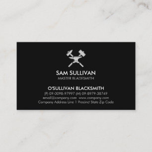 Blacksmith Iron Works Metal  Business Card