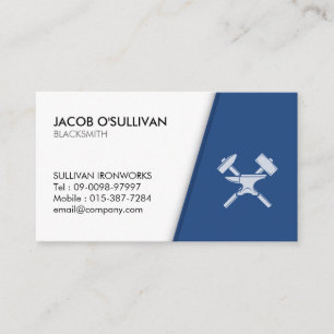 Blacksmith Iron Works Metal Business Card