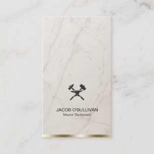 Blacksmith Iron Works Metal  Business Card