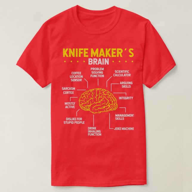 Blacksmith Knife Maker Bladesmith Knife T T-Shirt (Design Front)