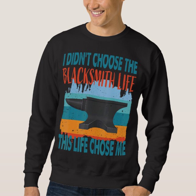 Blacksmith Life Anvil Design Sweatshirt (Front)