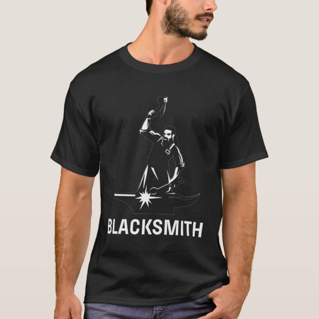Blacksmith Metalworker T-Shirt (Front)