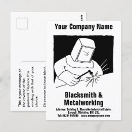 Blacksmith & Metalworking Services Postcard