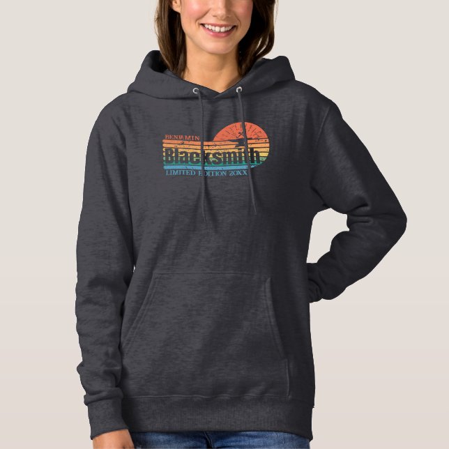 Blacksmith Name Limited Edition Birthday Date  Hoodie (Front)