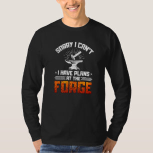 Blacksmith Plans At The Forge Blacksmithing Ironwo T-Shirt