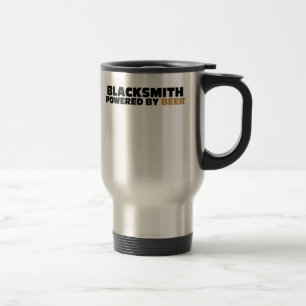Blacksmith Powered By Beer Travel Mug