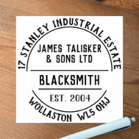 Blacksmith Rubber Stamp