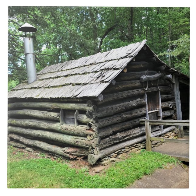 Blacksmith Shop at Mabry Mill, Virginia Tile (Front)