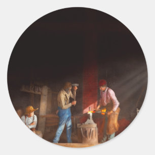 Blacksmith - The apprenticeship 1897 Classic Round Sticker