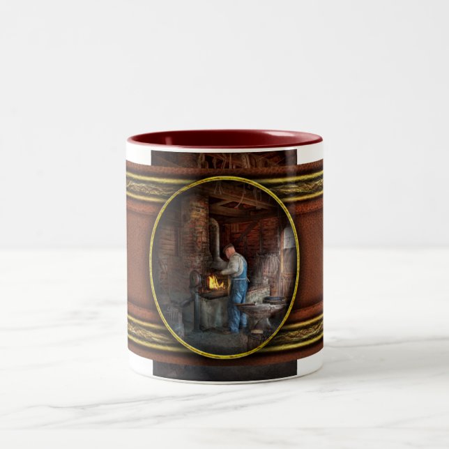 Blacksmith - The importance of the Blacksmith Two-Tone Coffee Mug (Center)