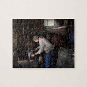 Blacksmith - Tinkering with metal Jigsaw Puzzle