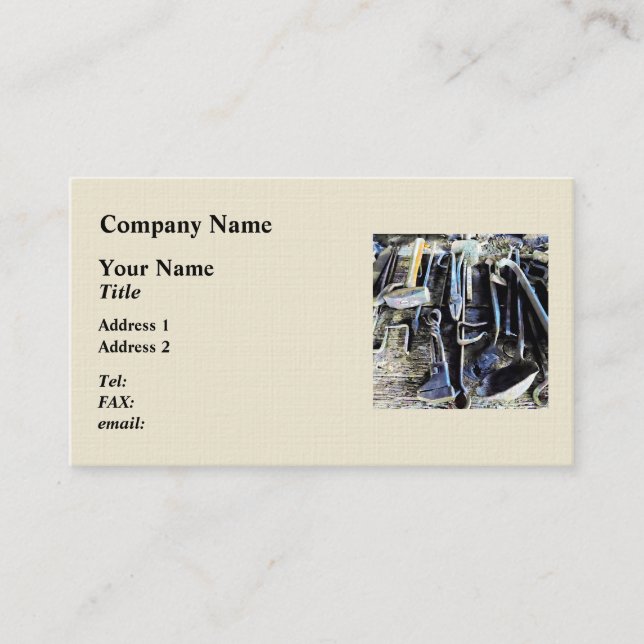 Blacksmith Tools Business Card (Front)