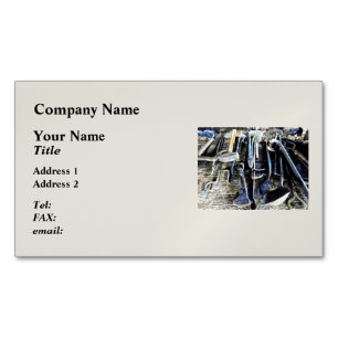 Blacksmith Tools Magnetic Business Card
