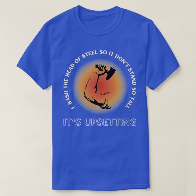 Blacksmith Upsetting Hammer T T-Shirt (Design Front)