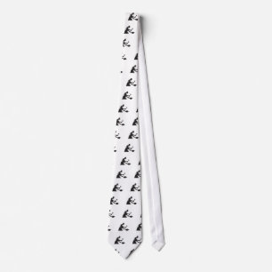 Blacksmith Worker Forging Iron Black and White Woo Tie