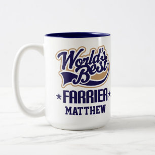 Blacksmith Worlds Best Farrier Two-Tone Coffee Mug