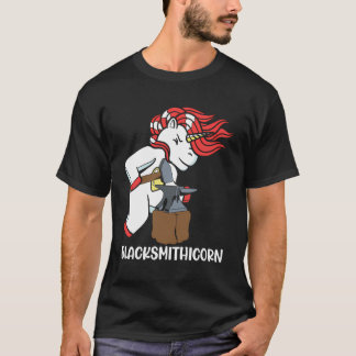 Blacksmithicorn Forging Cute Kids Blacksmithing T-Shirt