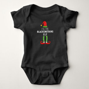 Blacksmithing Elf Christmas Matching Family Gift Baby Bodysuit