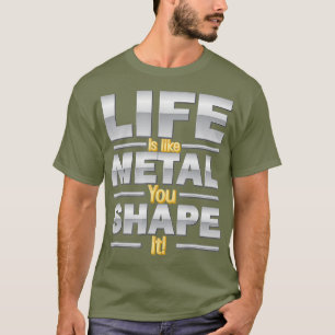 Blacksmithing Life Metal Shape Fire Forged T-Shirt
