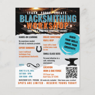 Blacksmithing workshop Flyer small 