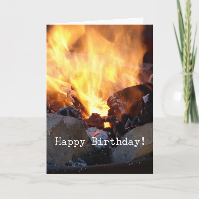 Blacksmith's Forge, Happy Birthday Card (Front)
