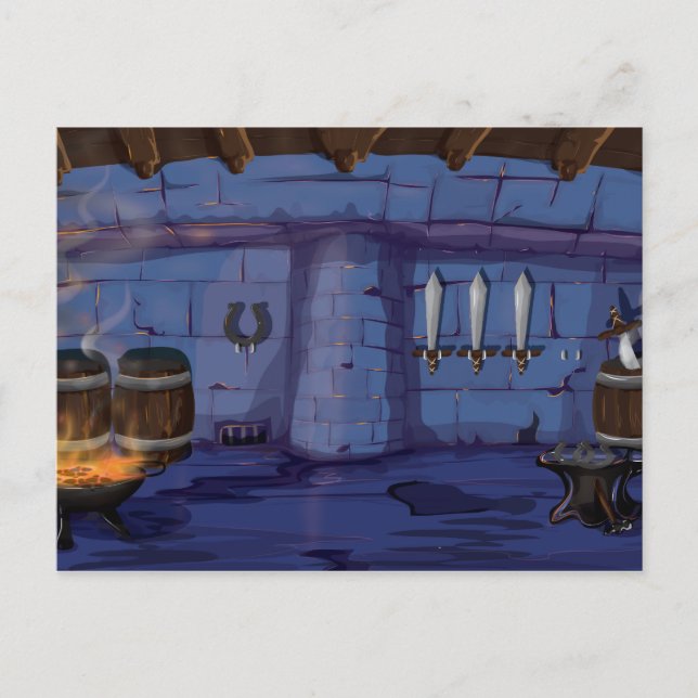 Blacksmiths Forge Postcard (Front)