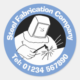 Blacksmiths & Welders Steel Fabrication & Welding Classic Round Sticker
