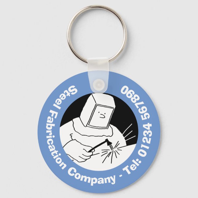 Blacksmiths & Welders Steel Fabrication & Welding Key Ring (Front)