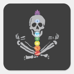 BlackStitch - Chakras Square Square Sticker
