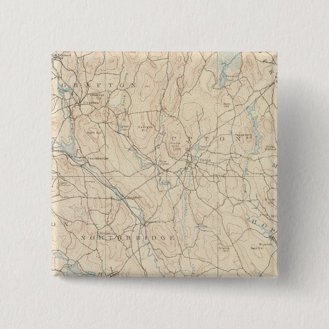 Blackstone, Massachusetts 15 Cm Square Badge (Front)