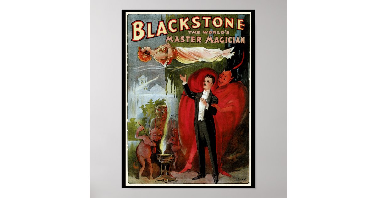 Blackstone Master Magician Poster Zazzle