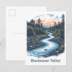 Blackstone Valley Massachusetts USA Travel Postcard