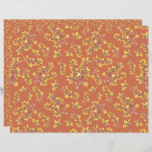 Blackthorn branches autumn colours (Front/Back)