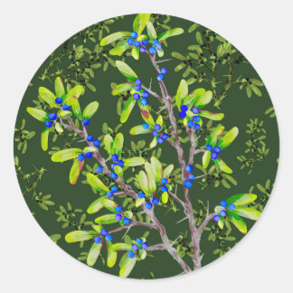 Blackthorn Dak Green Classic Round Sticker