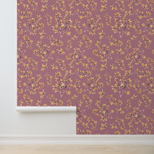 Blackthorn gold powder red wallpaper