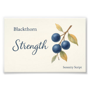 Blackthorn — Strength Photo Print