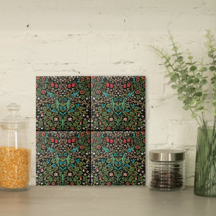 Blackthorn Wildflower Pattern William Morris Tile